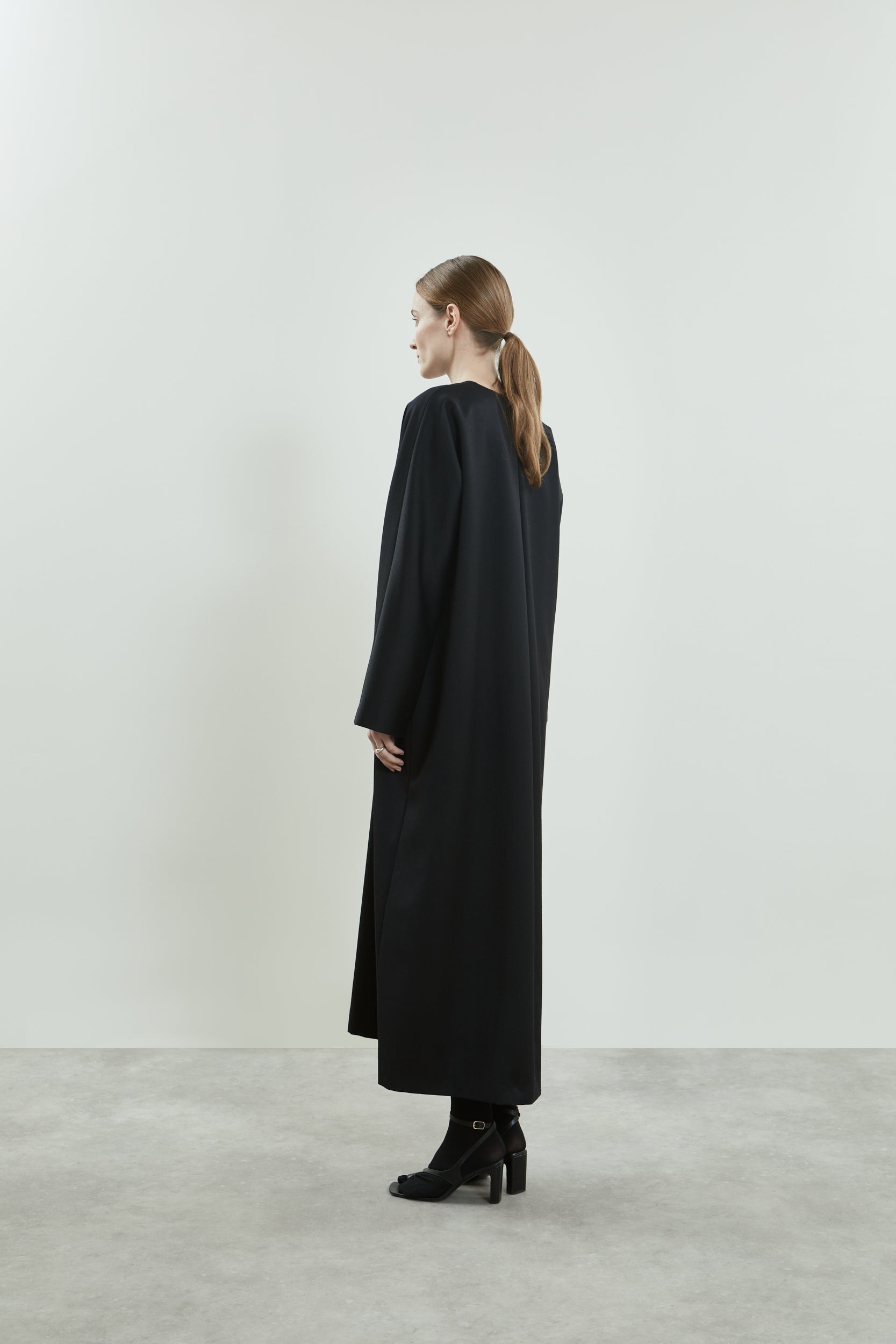 Thalia dress | Black - Virgin wool