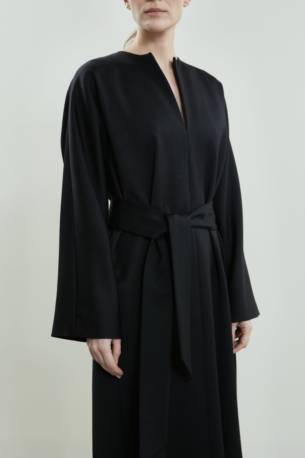 Thalia dress | Black - Virgin wool