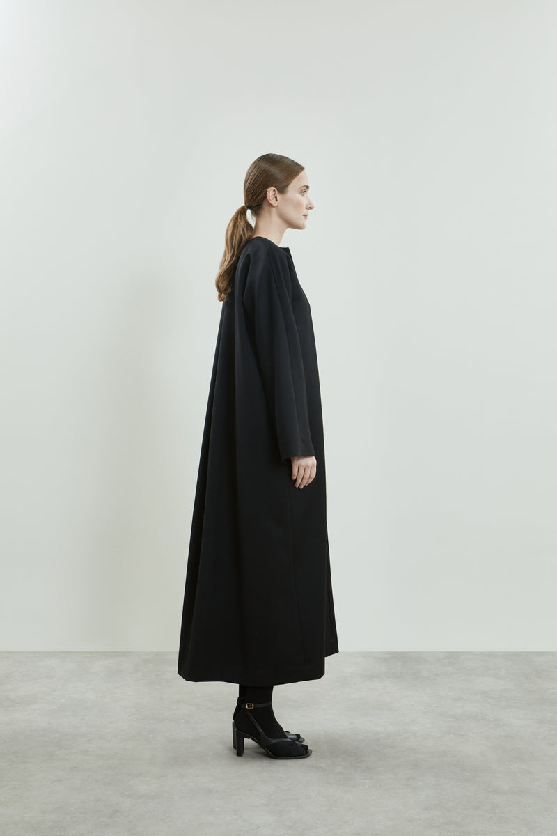 Thalia dress | Black - Virgin wool