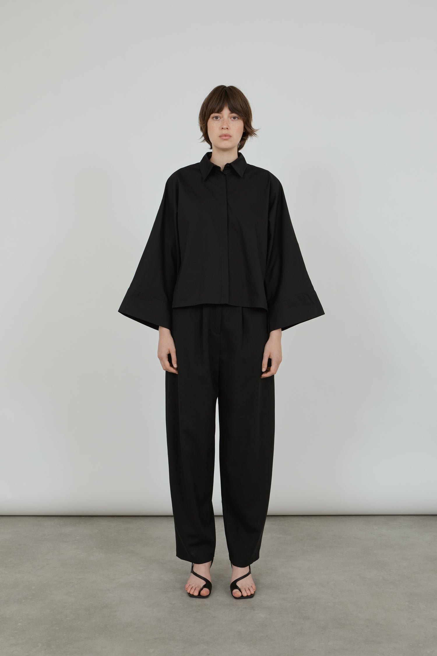 Thea shirt | Black - Cotton