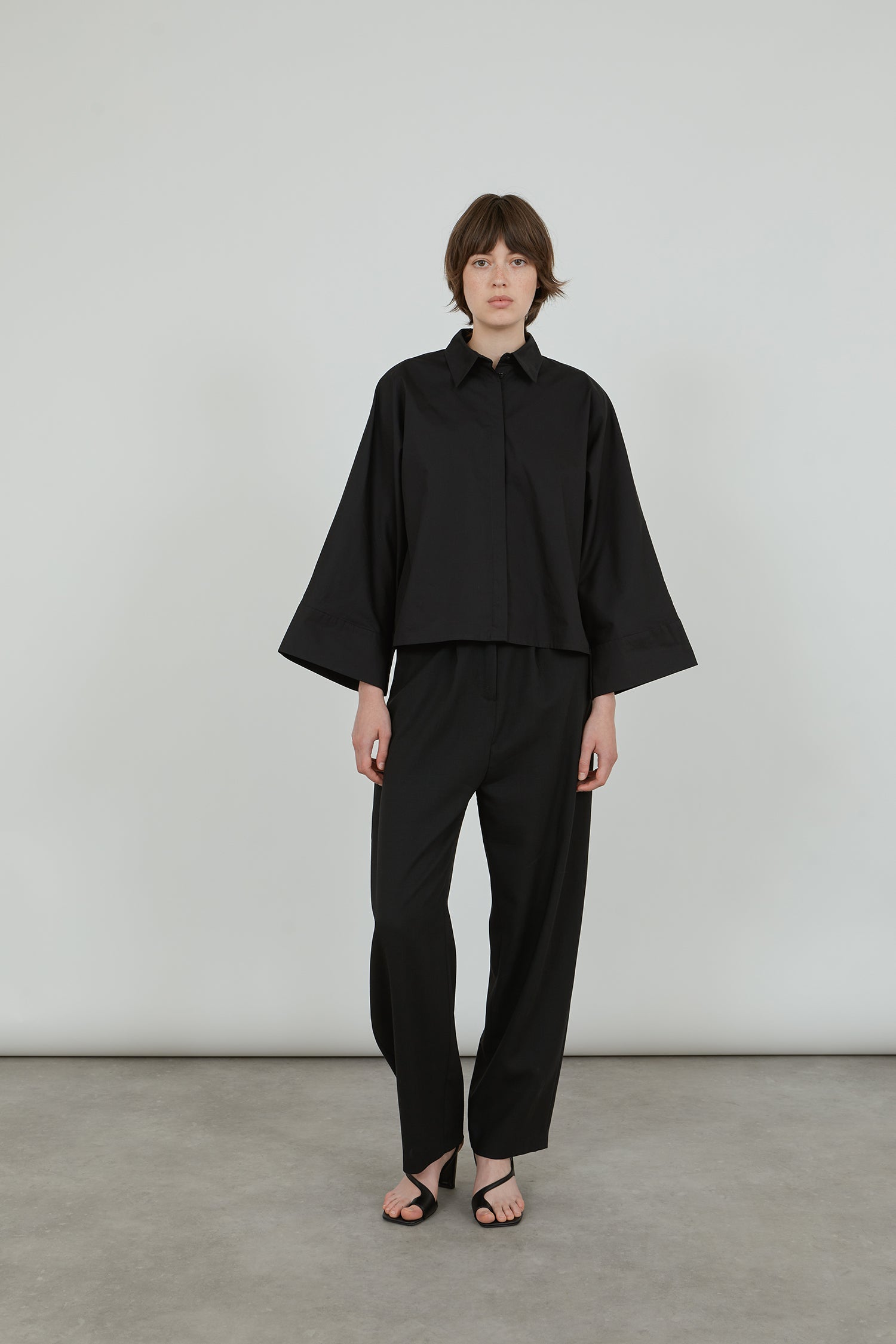 Thea shirt | Black - Cotton