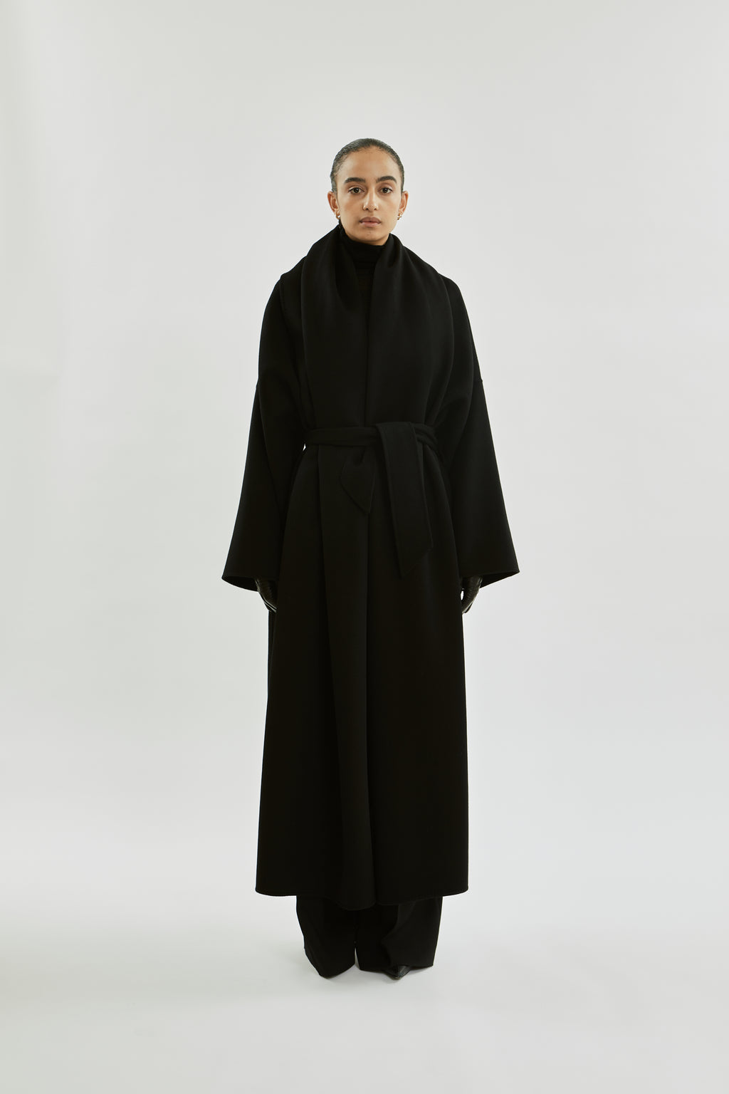 Julie Scarf | Zwart - Wool Cashmere Blend