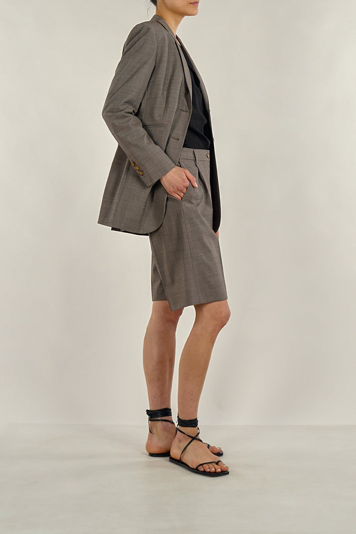 Bermuda shorts | Brown - Virgin wool