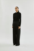 Violet cardigan | Black - Virgin merino wool