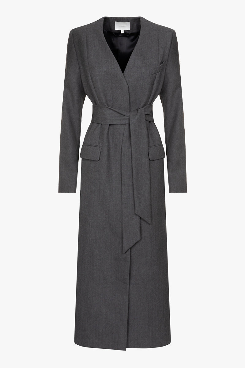 Virginia blazerdress | Dark grey - Virgin wool