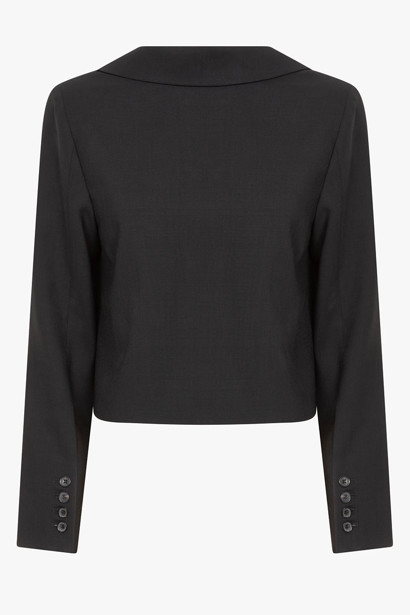 Capraia blazer | Black - Virgin wool