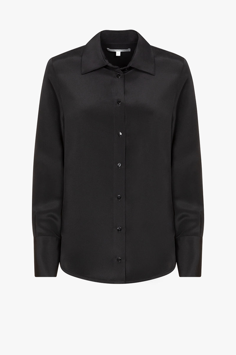 Florabel blouse | Black - Crepe silk