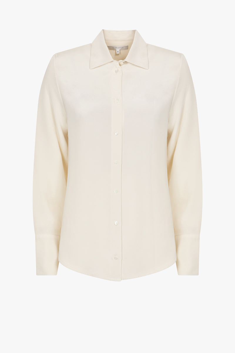 Florabel blouse | Off white - Crepe silk