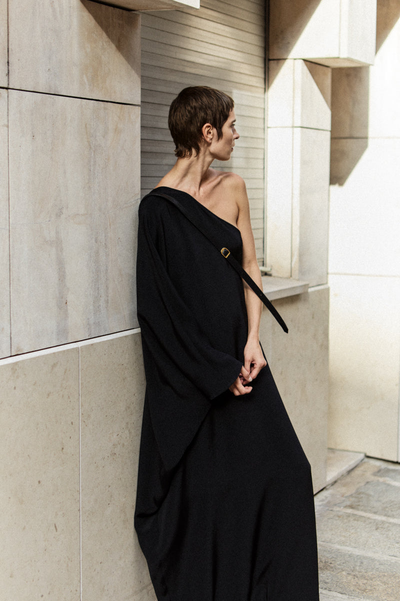 Maui dress | Black - Crepe silk