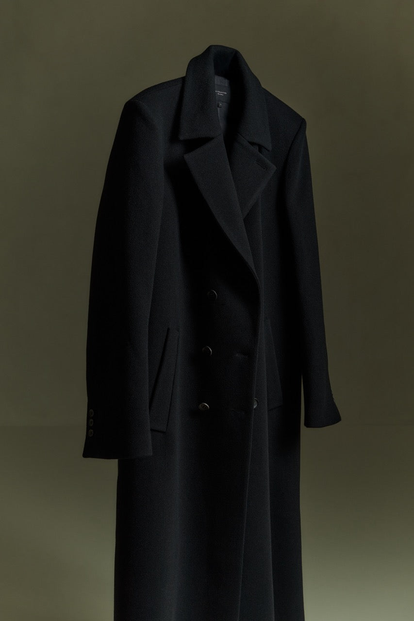 Achilles coat | Black - Recycled wool