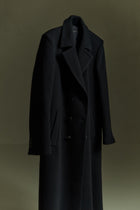 Achilles coat | Black - Recycled wool