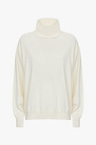 Julien turtleneck | Off White - Cotton knit