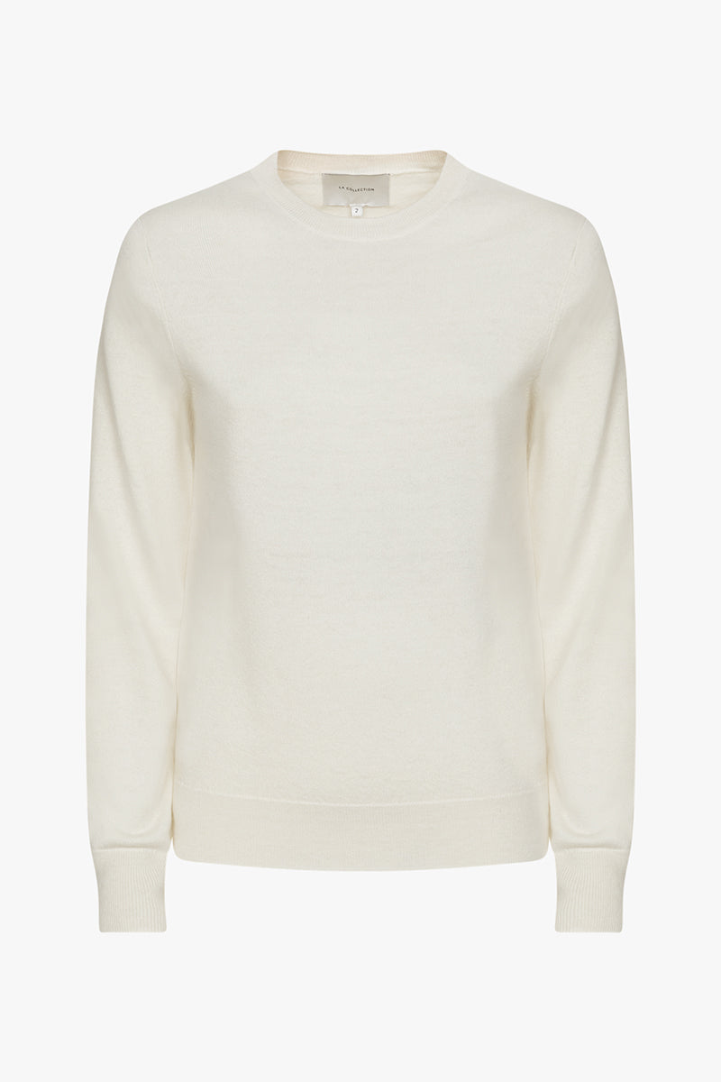 Maya knitted top | Off white - Ultrafine merino-silk-cashmere mix