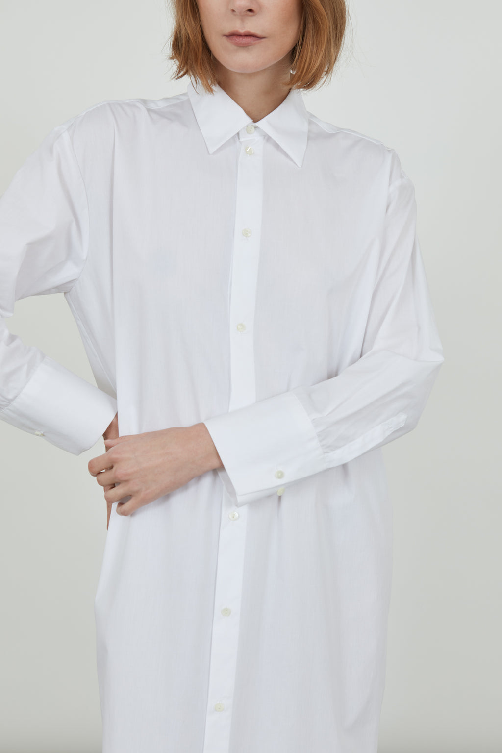 Freda shirtdress - White