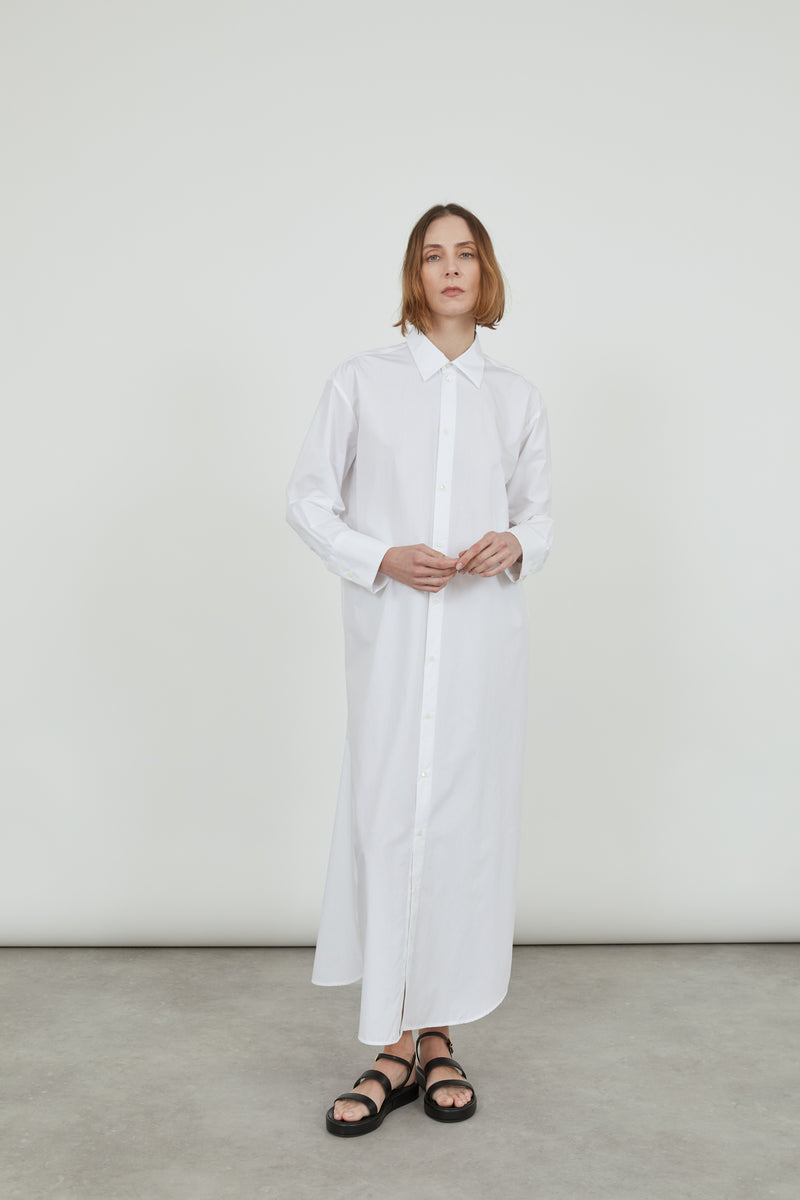 Freda shirtdress - White