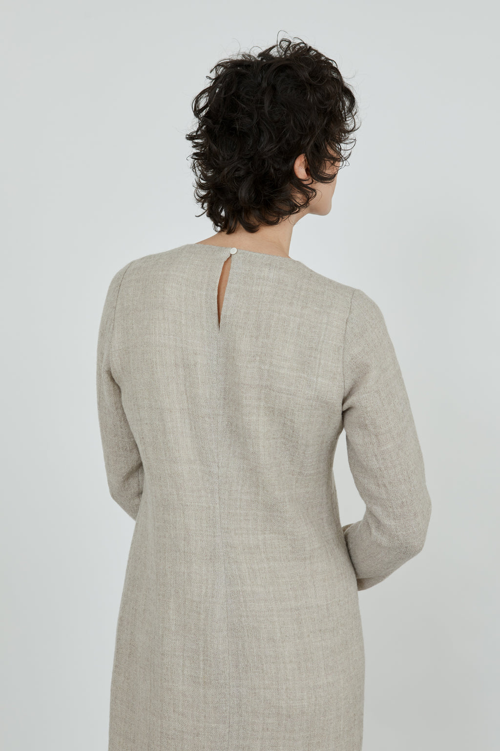 Abelun dress - Beige - wool linen