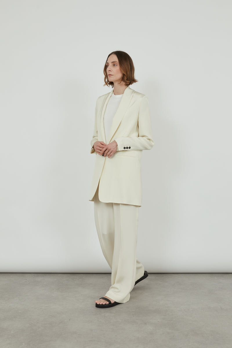 Amandine Blazer Crepe Silk - Off White