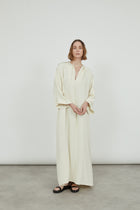 Apollo dress | Off White - Crepe silk