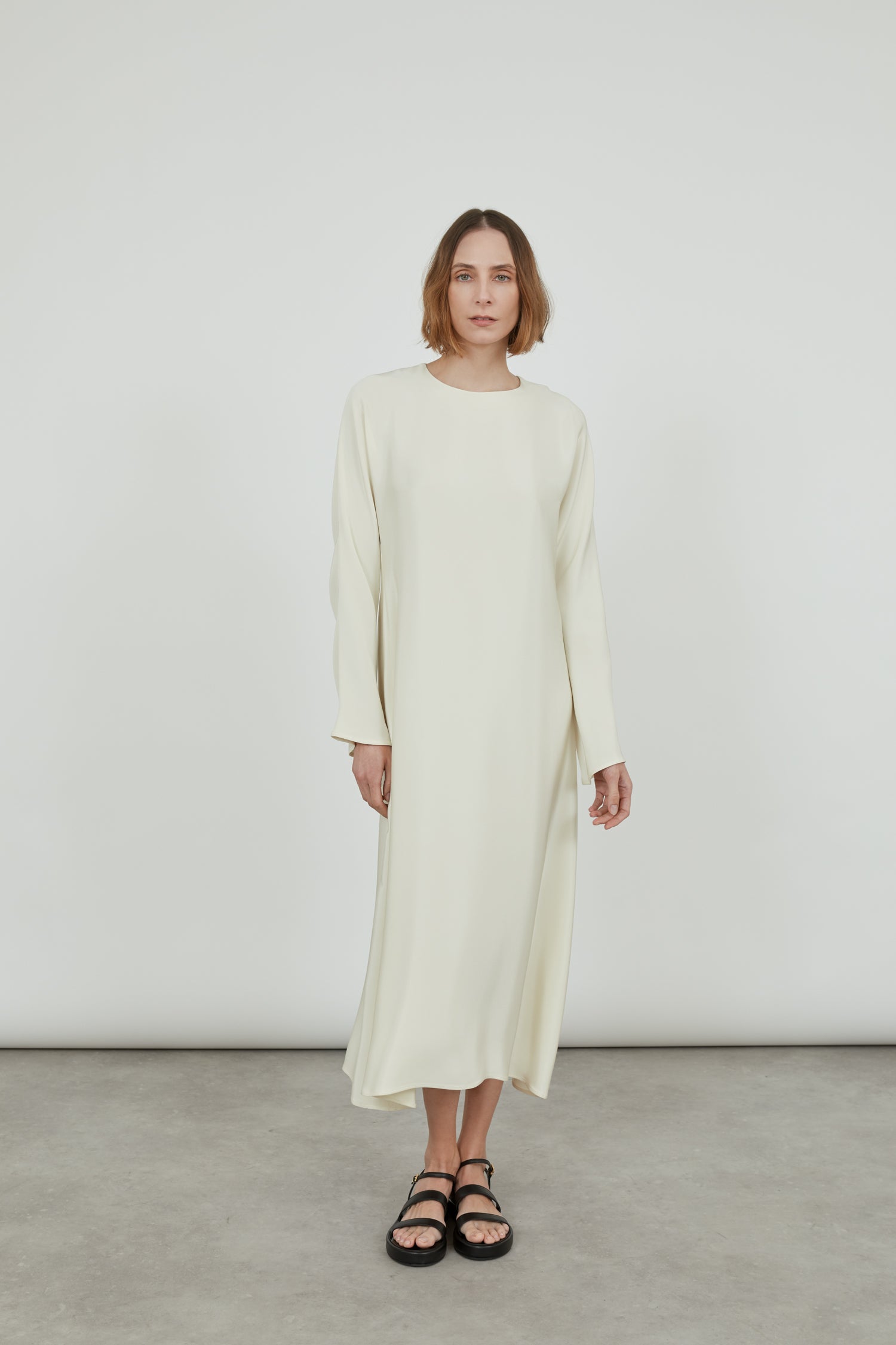 La Collection | Benedicte Dress - Off White - Crepe Silk