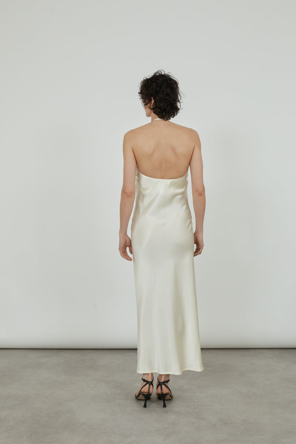 La Collection | Bonnie dress - Offwhite - Satin Silk