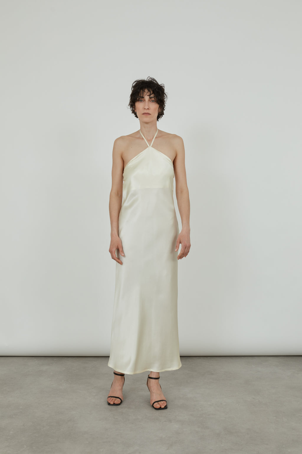 La Collection | Bonnie dress - Offwhite - Satin Silk