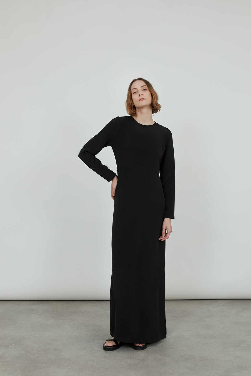 Diana dress | Black - Crepe silk