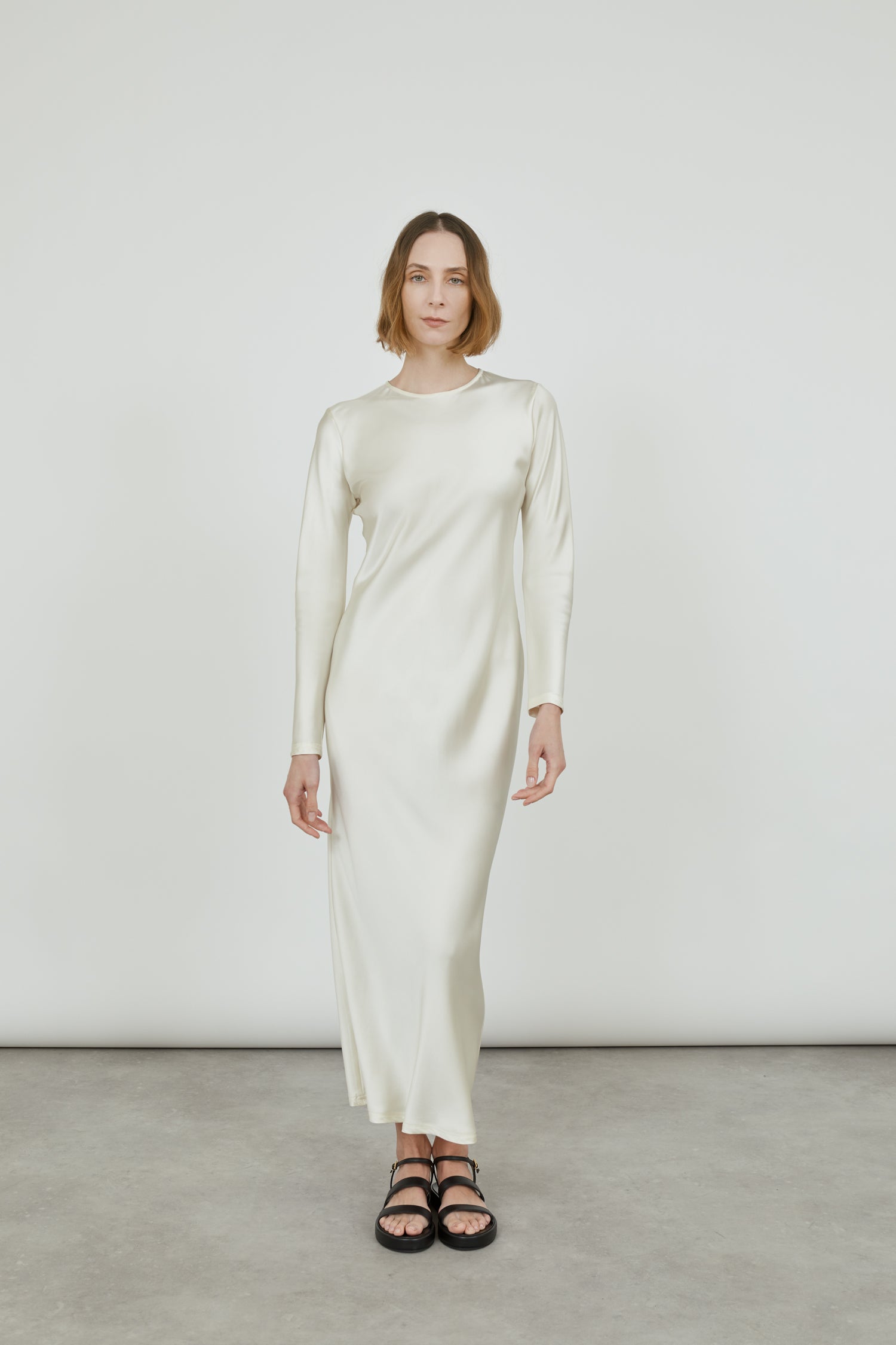 La Collection | Jacqueline Dress - Offwhite - Satin Silk