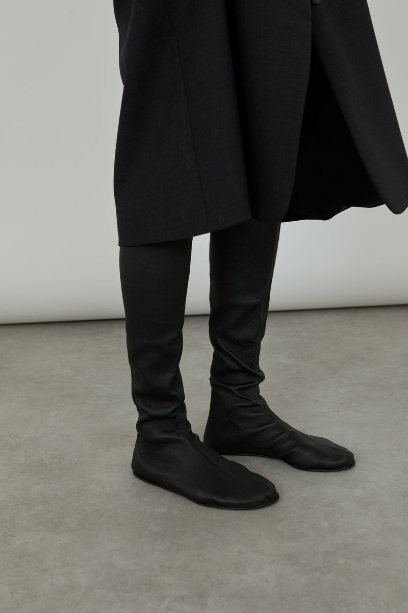 Leather Sock - Black